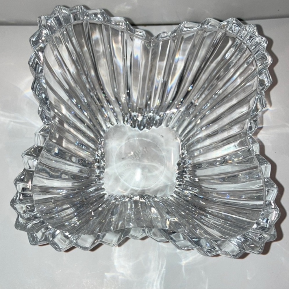 Vintage Crystal Glassware Mikasa Lydia Tulip Dish Elegant Home Decor Clear Glass - Picture 5 of 12